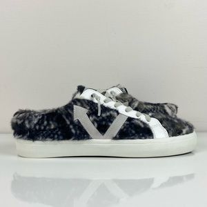 Vintage Havana Women’s Snuggle Faux Fur Snakeskin Mule Slip On Shoes Size 7.5